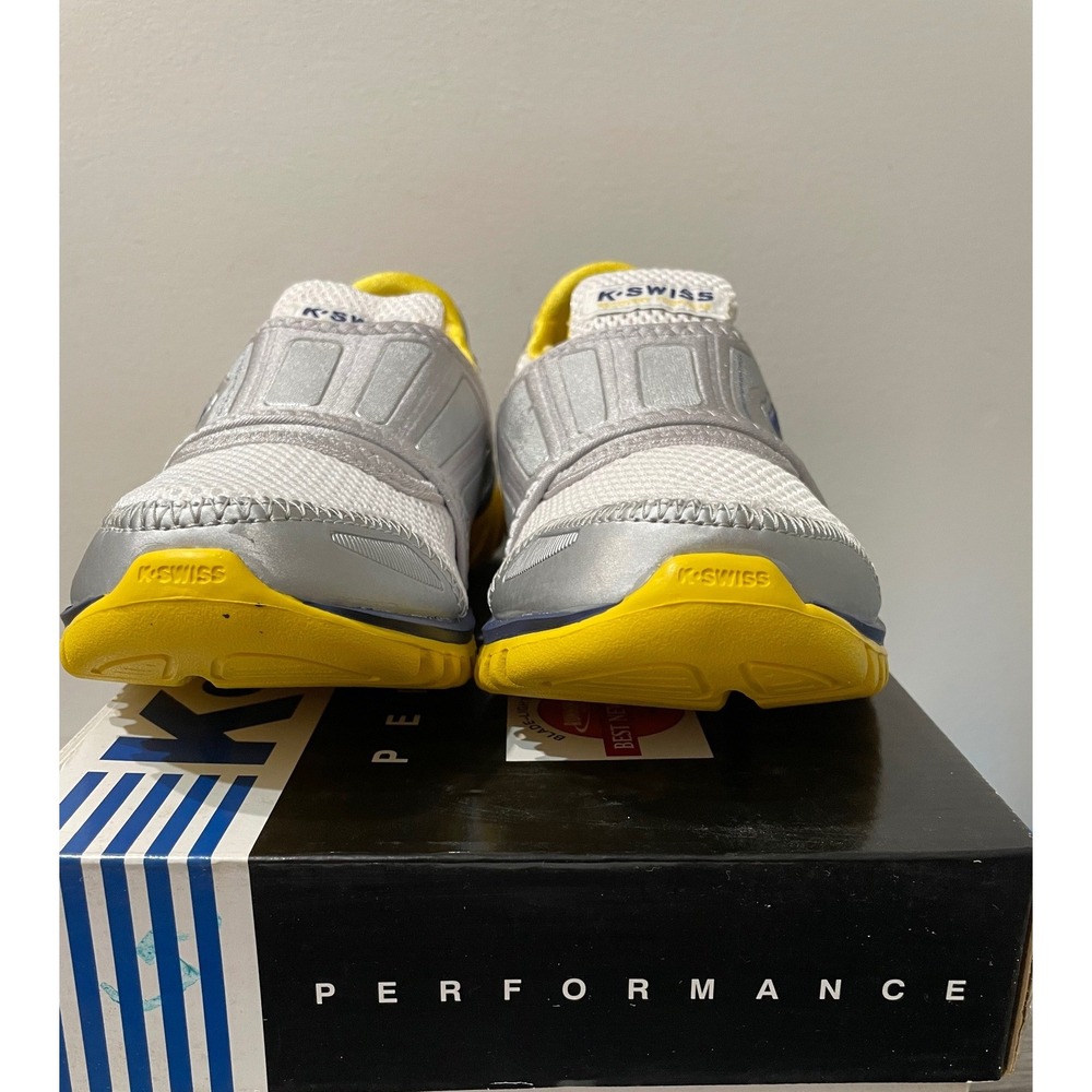 K-Swiss Blade-Light‎ Recover Womens 6.5 Silver Yellow Blue Sneakers NIB